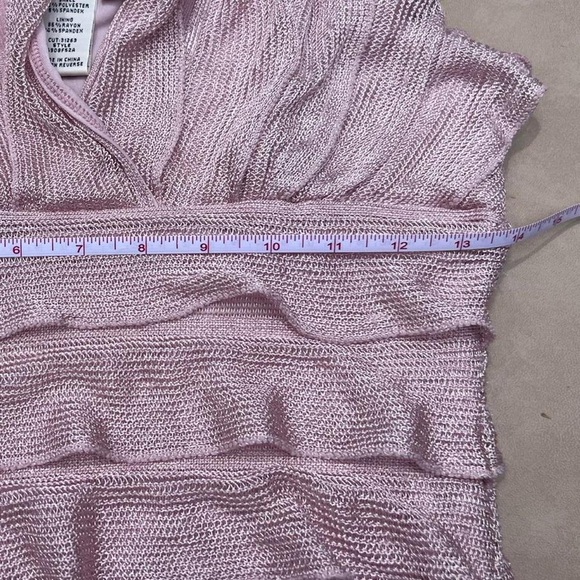 Max Studio Pink Layered Midi Dress - Picture 5 of 6